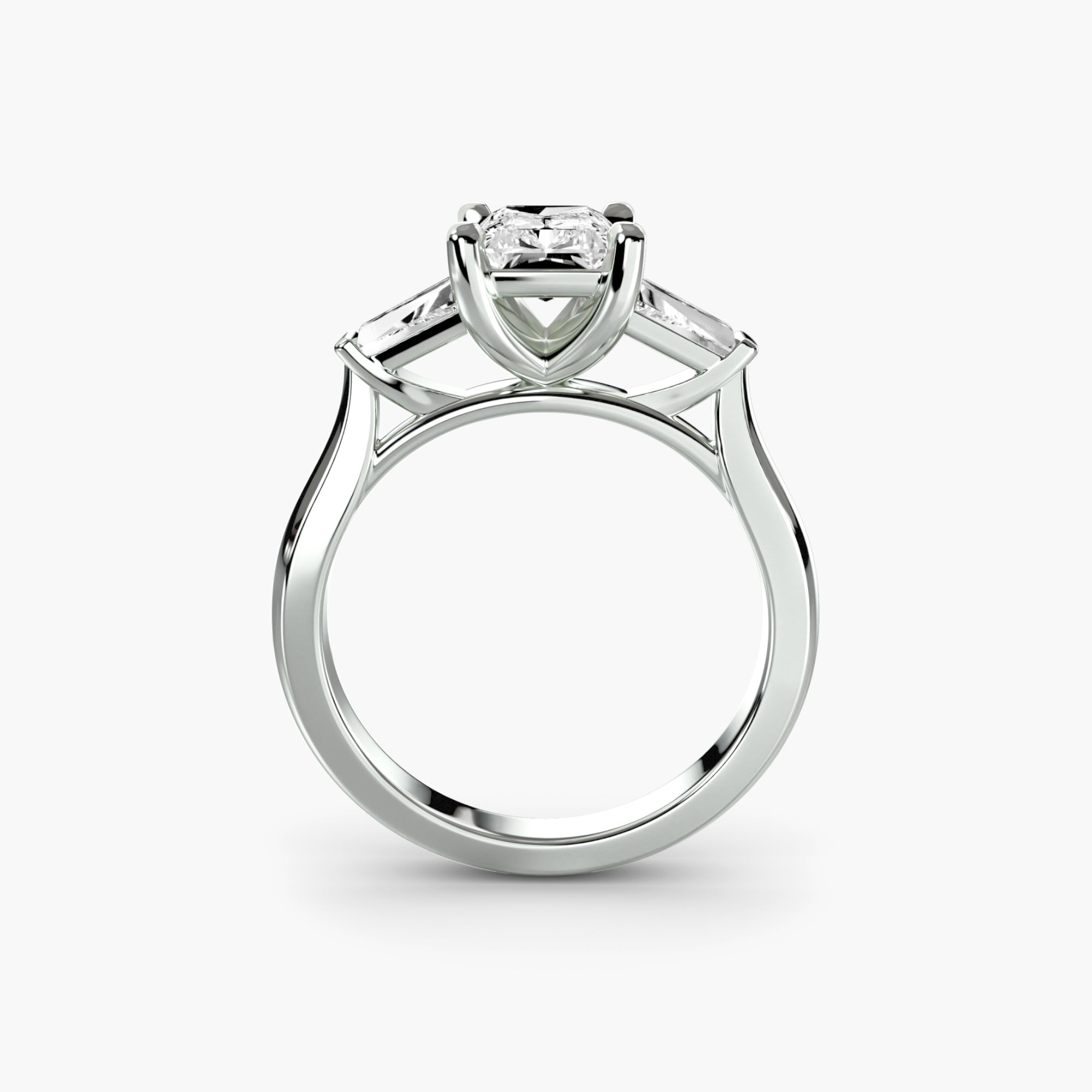 Three-Stone Ring (Baguette Side Stones) 2