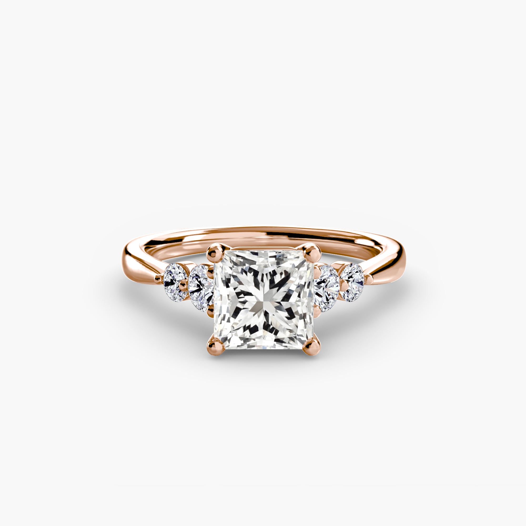Solitaire with Shoulder Accents 2
