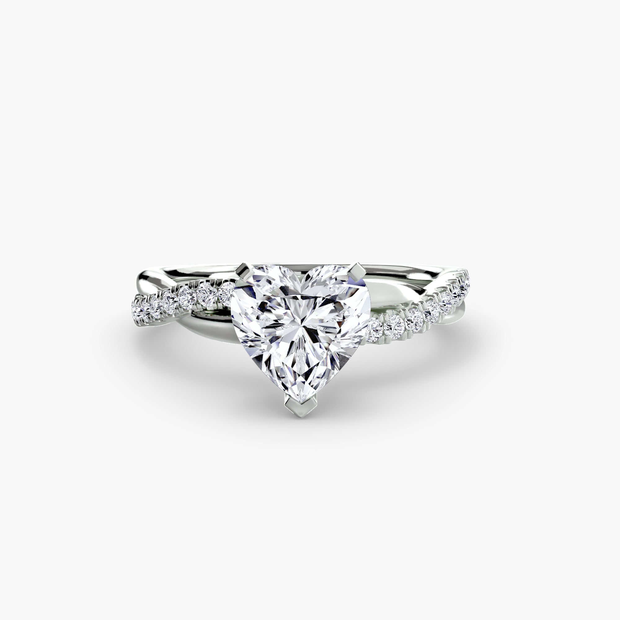 The Emerald Twist Pavé Ring